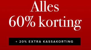 60% + 20% extra kassakorting op de sale van Didi