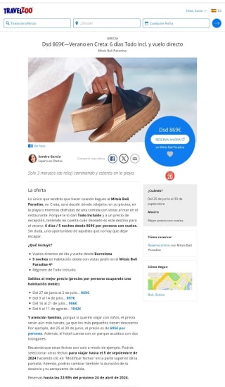 Creta 6 días Todo Incluido y Vuelo directo desde 869€ por persona.