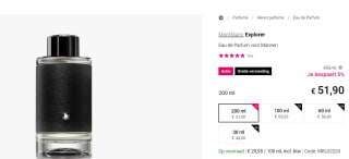Mont Blanc Explorer - 200 ml - eau de parfum voor €51,90 bij Notino