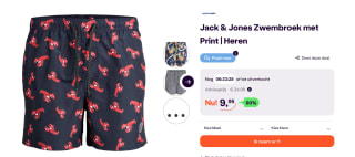 Jack & Jones Zwembroek in diverse varianten voor €9,95 p.s bij Ibood