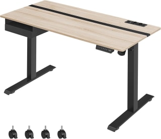 Elektrisch In Hoogte Verstelbaar Bureau Met Memoryfunctie, Bureaublad 60 X 140 Cm voor €191,24 bij Amazon