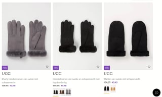 Tot 70% korting op UGG wanten en handschoenen bij de Bijenkorf