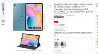 Samsung Galaxy Tab S6 Lite con funda 64GB 10.4" por 278.99€