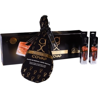 Estuche con Paleta de bellota 100% ibérica + 2 cañas presa bellota ibéricas por 139€