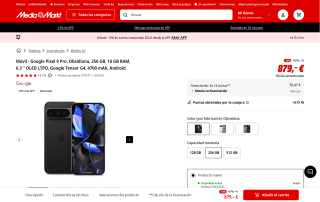 Google Pixel 9 Pro 256GB 16GB RAM por 747,15€