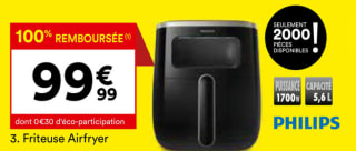 Friteuse Airfryer Philips à 99,99€