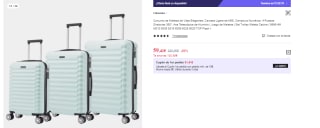 Juego de 3 Maletas Trolley ABS Semirrígidas 4 Ruedas por 59.41€ (Cuenta Nueva 47.41€)