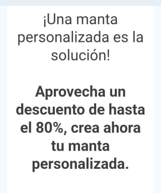 Hasta -80% en Mantas Personalizadas dezde Printerpix.