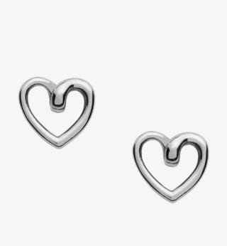 Pendientes corazón marca Fossil por 17€