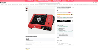 Hornillo Portátil para Camping al Aire Libre Quemador de Gas Butano sin Cartucho por solo 18,50€