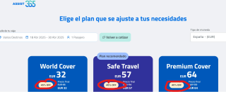 45% Código descuento Assist 365 seguros de viaje