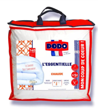Couette DODO Volupt'Air l'Essentielle - 140x200cm à 16,50€