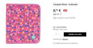 Carpeta Kukuxumusu Wind por 8.99€