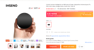 Control remoto inteligente con WiFi por $6,82 en AliExpress