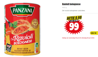 Ravioli bolognese voor €0,99 bij Dirk