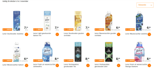 Alle Lenor 2+3 gratis bij de AH