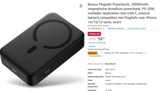 UGREEN Nexode Power Bank 20000mAh 130W met 3 poorten voor €39 bij Amazon
