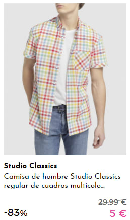 Studio Classics - Prendas para ellos por 5€ y 7€