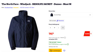 The North Face Resolve-jas voor damesvoor €76,31 bij Bol