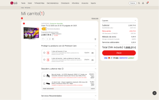 Smart TV LG OLED G5 55 pulgadas por 1.888,01€