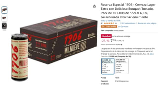 10 latas Reserva Especial 1906 Cerveza Lager Extra de 33cl por 7,60€