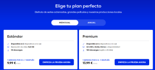 Gratis 1 Semana de MAX Estándar o Premium