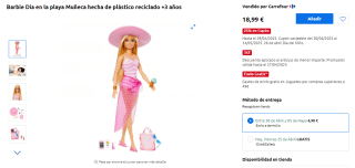 Oferta 3x2 + 25% cupón en juguetes en Carrefour grandes ofertas