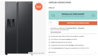 Samsung RS65DG54M3B1 koelkast voor €960 bij ElektroRetail
