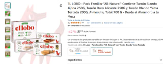 EL LOBO - Pack Familiar "All-Natural" por 8,69€
