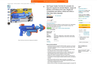 Nerf Super Soaker Fortnite HG por solo 6,60€