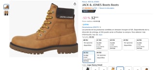 Botas JACK & JONES por 32€ en amazon