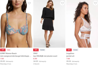 Tot 82% korting in de sale bij Wehkamp