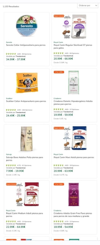 Cupones Ahorro desde Tiendanimal.