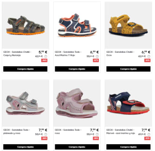 Liquidación hasta 85% descuento Geo calzado desde solo 5,99€