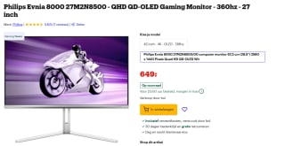 Philips Evnia 8000 27M2N8500 - QHD QD-OLED Gaming Monitor voor €649 bij Bol.