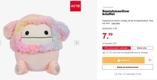Squishmallow knuffel voor €7,99 bij Scapino