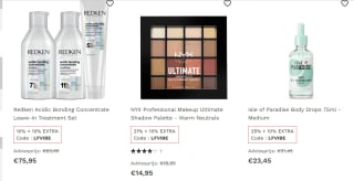 Lookfantastic kortingscode voor 10% korting op geselecteerde items tot 30% korting