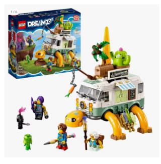 LEGO DREAMZzz Furgoneta Tortuga de la Sra. Castillo, Juguete Campervan 2 en 1, con Mateo y Zoey de 434 Piezas por 26.6€