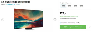 LG 55QNED866RE Zwart voor €772 bij Hello Tv