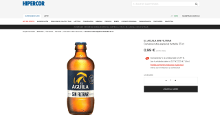 El Aguila Cerveza Especial Lager sin Filtrar 48 x 33cl por 35,64€