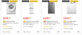 10% descuento en electrodomésticos marca Kubo frigorífico americano por 359€