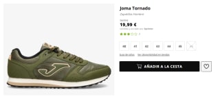 Zapatillas Casual para Hombre Joma Tornado por 17.99€