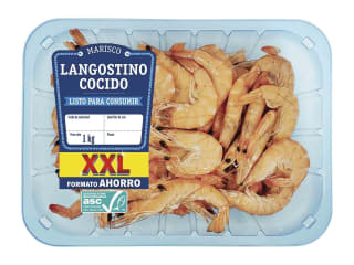 Langostino cocido paquete 1KG por 7.99€