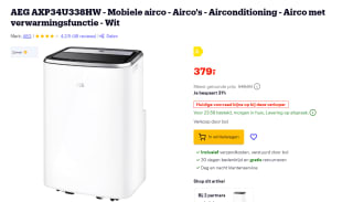 AEG ChillFlex Pro Airconditioner met verwarmingsfunctie - 12.000 BTU voor €379 bij bol.com