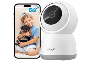 ieGeek 2.4/5GHz Camara Vigilancia WiFi Interior 2K 360°PTZ por solo 20,99€