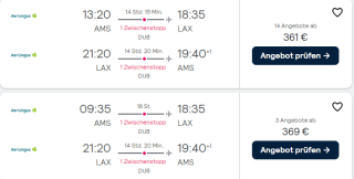 Vlucht Amsterdam naar San Francisco of Los Angeles voor €361 met Aer Lingus