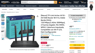 Router TP-Link Archer AX18 por 49,99€