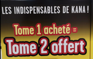 Offre spéciale Kana pour Tome 1 acheté = Tome 2 offert