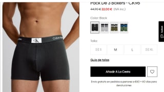 Pack x3 bóxers CK96 - Calvin Klein por 22€