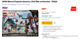 LEGO Marvel Super Heroes - Captain America: Civil War Action Battle voor €59,99 bij Bol.